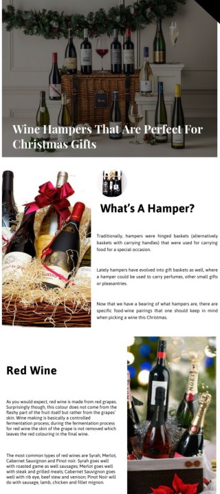 Wine Hampers That Are Perfect For Christmas Gifts