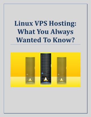 Linux VPS Hosting: What You Always Wanted To Know?