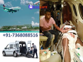 Get Country Best Air Ambulance Service in Siliguri with Medical Facility