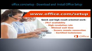 office.com/setup - Guide for Downloading, Installing and Activating Microsoft Office