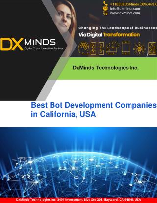 Best Bot Development Companies in California, USA