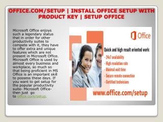 office.com/setup - Procedure to Install Microsoft Office By www.office.com/setup