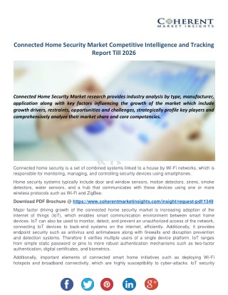 Connected Home Security Market