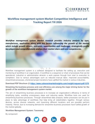 Workflow Management System Market