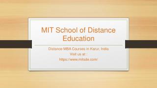 PGDM in Marketing Management | MITSDE