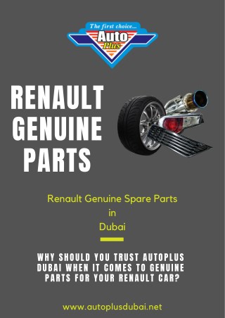 Renault genuine parts