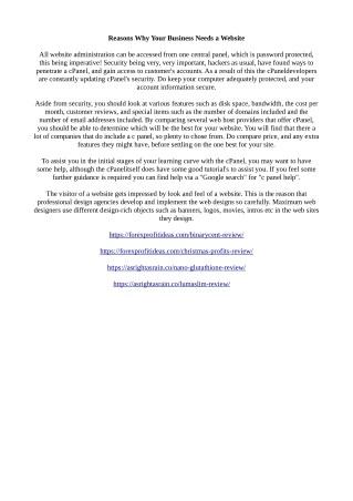 Reasons Why Your Business Needs a Website