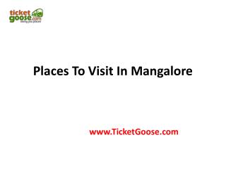Places to visit in Mangalore