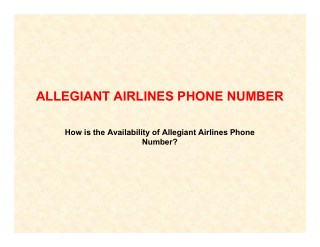 How does the Associates at allegiant airlines phone number, beneficial?