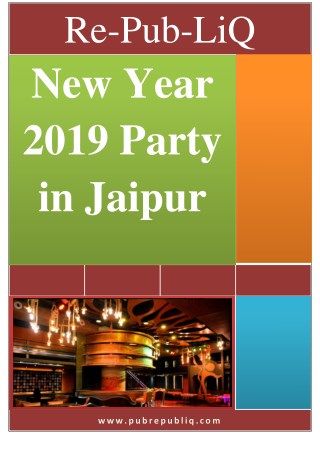 New Year 2019 Party in Jaipur