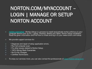 NORTON.COM/SETUP ACTIVATION OF NORTON ANTIVIRUS