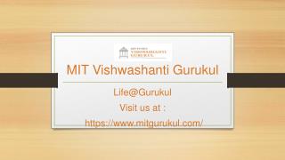 MIT Gurukul - Life@Gurukul