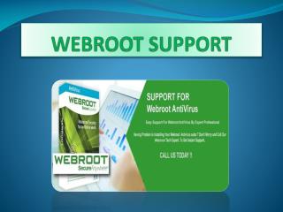 Webroot antivirus support number