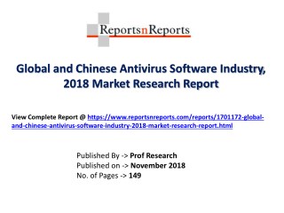 Global Antivirus Software Market 2018 Recent Development and Future Forecast