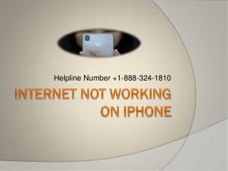 Internet Not working on iphone