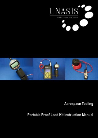 UNASIS Portable Proof Load Kit Instruction Manual