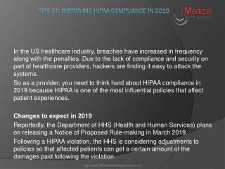 Tips on Improving HIPAA Compliance In 2019