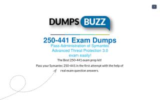 250-441 Test prep with real Symantec 250-441 test questions answers and VCE