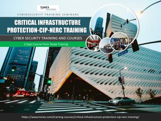 Critical Infrastructure Protection (CIP) NERC Training : Tonex Training