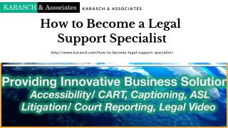 How to Become a Legal Support Specialist