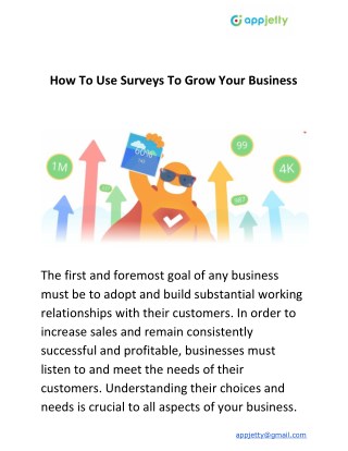 How To Use Surveys To Grow Your Business