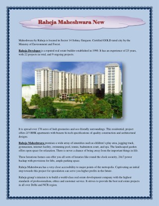 If you want to buy a residential property in Gurgaon