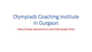 Olympiads Coaching in Gurgaon