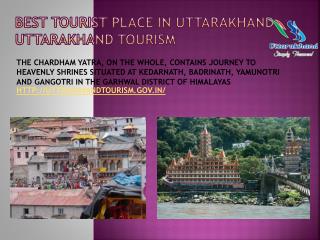 Best Tourist Place In Uttarakhand- Uttarakhand Tourism