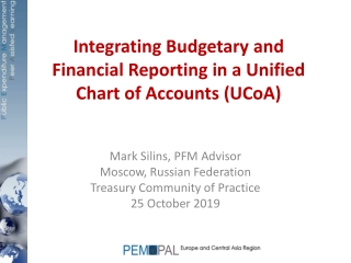 Integrating Budgetary and Financial Reporting in a Unified Chart of Accounts (UCoA)