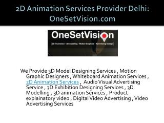 2D Animation Service Provider