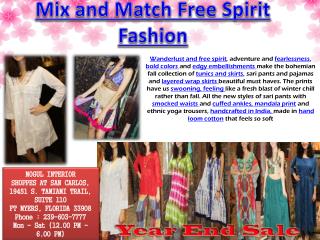 Mix and Match Free Spirit Fashion