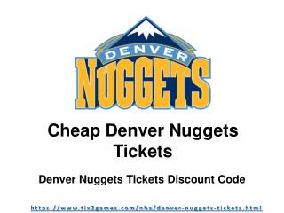 Discount Denver Nuggets Tickets