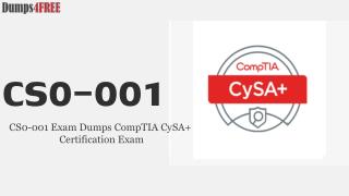 Get Latest CompTIA CS0-001 Dumps Questions & Answers