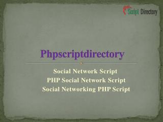 Social Network Script - PHP Social Network Script