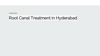 Root Canal Treatment in Hyderabad