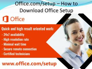 office.com/setup - Install and Activate Microsoft Office Setup
