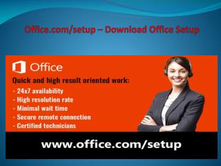 office.com/setup - Microsoft Office Setup Installation Procedure