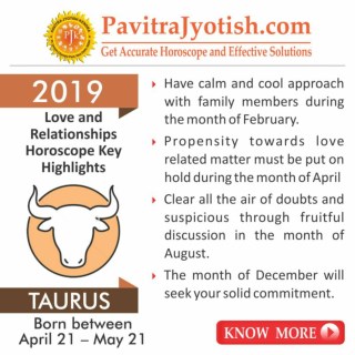 2019 Taurus Love and Relationships Horoscope