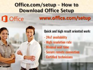 office.com/setup - Download, Install and Activate Microsoft Office Setup