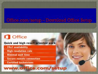 www.office.com/setup - Compelete Guide for Microsoft Office Downloading and Installing