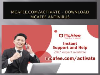 mcafee.com/activate - Complete Guide to Download and Install McAfee Antivirus