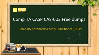 CompTIA CASP CAS-003 exam dumps