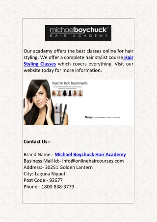 onlinehaircourses Online Presentations Channel