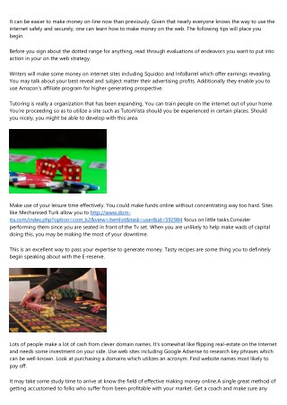 Interested In Earning Money Online? Read Through This