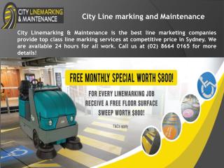 Warehouse safety marking city linemarking