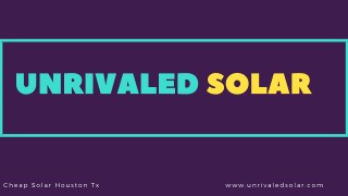 Cheap Solar Houston TX