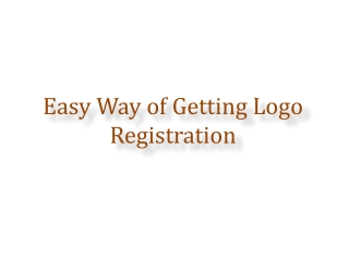 Easy Way of Getting Logo Registration