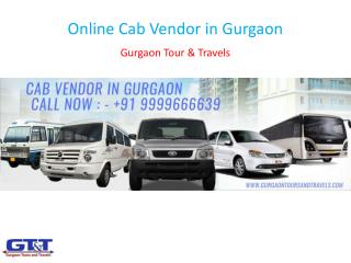 Online Cab Vendor in Gurgaon