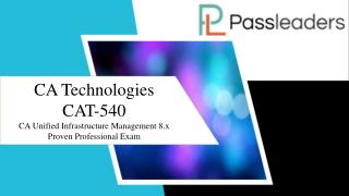 Passleader CAT-540 exam dumps