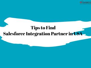 Tips to Find a Salesforce Integration Partner in USA